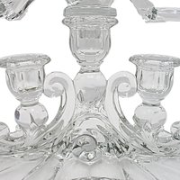 Cambridge Glass, Caprice Oval Candle Holder with Cambridge Arms Epergne, No Vases