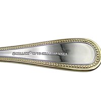 Wallace Gold Royal Bead, Salad Forks, Stainless Steel 18 10, Set of 4, Wallace Replacement Silverware, Multiple Sets Avail