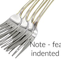 Wallace Gold Royal Bead, Salad Forks, Stainless Steel 18 10, Set of 4, Wallace Replacement Silverware, Multiple Sets Avail
