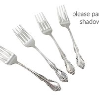 Rogers Southern Splendor, Salad Forks, Set of 4, Silver Plate Silverware, Replacement Pieces