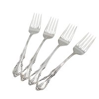 Rogers Southern Splendor, Salad Forks, Set of 4, Silver Plate Silverware, Replacement Pieces