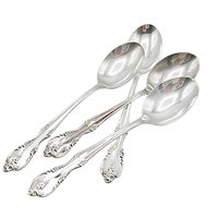 Rogers Southern Splendor, Tablespoons, Set of 4, Silver Plate Silverware, Replacement Pieces