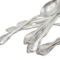 Rogers Southern Splendor, Teaspoons, Set of 6, Silver Plate Silverware, Replacement Pieces