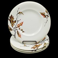 Meito China, Royal Oak, Replacement All Plates, Dinner, Salad, Bread Dessert Plates, Meito Orleans, Fall Leaves, Occupied Japan, 1940s