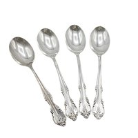 Rogers Southern Splendor, Teaspoons, Set of 4, Silver Plate Silverware, Replacement Pieces