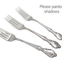 Rogers Southern Splendor, Dinner Forks, Set of 3, Silver Plate Silverware, Replacement Pieces