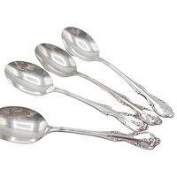 Rogers Southern Splendor, Tablespoons, Set of 4, Silver Plate Silverware, Replacement Pieces