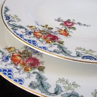 Royal Bayreuth Franklin, Dinner Plates and Salad Plates, Multiple Sets of 4, Replacement Plates, Made in Bavaria Germany