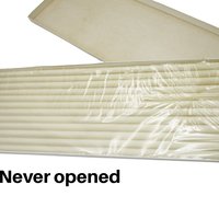 Vintage Long Tapers, Colonial Candle Co of Cape Cod, Hyannis Mass, Box of 12, Still Wrapped, Never Opened, Creamy White, 14 Inches