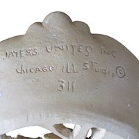 Pair of Large Victorian Couple Wall Plaques, Jayess United Inc Studio, Chicago, Park Setting, Plaster with Old Wire Hangers, 1960s