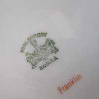 Royal Bayreuth Franklin, Dinner Plates and Salad Plates, Multiple Sets of 4, Replacement Plates, Made in Bavaria Germany