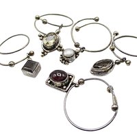 Sterling Silver Wine Charms, Set of 5