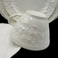 Pope Gosser, Rose Point China by Stuebenville, Place Settings and Replacement Pieces, Your Choice, Creamy White, Deeply Embossed Florals
