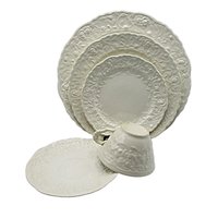 Pope Gosser, Rose Point China by Stuebenville, Place Settings and Replacement Pieces, Your Choice, Creamy White, Deeply Embossed Florals