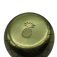 Brass Pineapples, Candle Holders, 6 Inch, Open for Storage, Mantel Decor, Hospitality Gift, Tablescaping, Tropical Decor, Set of 2