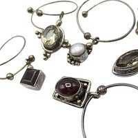 Sterling Silver Wine Charms, Set of 5