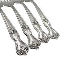 Rogers Magnolia Inspiration Flatware, Replacement Pieces, Silver Plate, Forks, Knives, Teaspoons and Gumbo Spoons, Salad Forks, Your Choice