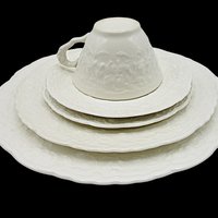 Pope Gosser, Rose Point China by Stuebenville, Place Settings and Replacement Pieces, Your Choice, Creamy White, Deeply Embossed Florals