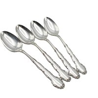 Rogers Silver Plate Teaspoons, Flirtation, Sets of 4 or Set of 6, Your Choice, Replacement Spoons