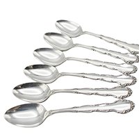 Rogers Silver Plate Teaspoons, Flirtation, Sets of 4 or Set of 6, Your Choice, Replacement Spoons