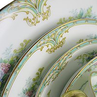 Noritake M Fine China, Replacement Pieces, Green and Gold, Pink Florals, Similar Elroy, Dinner and Salad Plates, Bowls, Cup and Saucer Sets