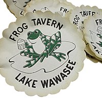 Lake Wawasee, Frog Tavern, Paper Coasters, Saucer Liners, Syracuse Indiana, Lake House Memories, 16 Coasters