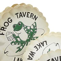 Lake Wawasee, Frog Tavern, Paper Coasters, Saucer Liners, Syracuse Indiana, Lake House Memories, 16 Coasters