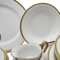 Bavaria Turin Fine China, Replacements, Plates, All Sizes, Cups, Saucer, Bowls, Gravy Boat, Cream Sugar, Your Choice of Set, White Gold Trim