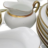 Bavaria Turin Fine China, Replacements, Plates, All Sizes, Cups, Saucer, Bowls, Gravy Boat, Cream Sugar, Your Choice of Set, White Gold Trim