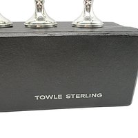 Towle Sterling Silver Cordials, Complete Set of 6, Original Box, Polished, Excellent Condition, Silver Anniversary or Wedding Gift