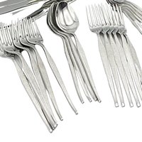 Towle Stainless Flatware, Germany, 18/8, Modern Shape Pattern, Modernist Minimalist Flatware, Replacement Pieces and Place Settings