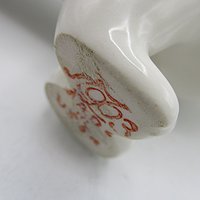 White Ermine with Egg, Russian Figurine, Lomonosov Imperial Porcelain, St Petersburg, Ferret with Egg, Excellent Condition
