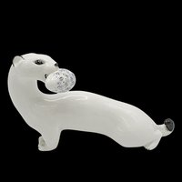White Ermine with Egg, Russian Figurine, Lomonosov Imperial Porcelain, St Petersburg, Ferret with Egg, Excellent Condition