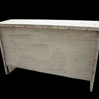 Doll Bed Headboard, Shelves Cubbies, Distressed Finish, Childs Designs, Wooden Doll Furniture, Small Buffet or Sideboard, 15 Inch by 9 Inch
