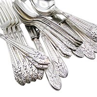Rogers Marquise Replacement Pieces, Silver Plate, Silverware, Multiple Avail, Great Condition, Soup Spoons, Teaspoons, Forks, Knives, 1930s