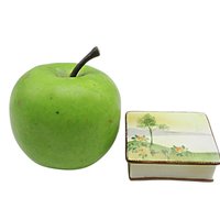 Nippon Trinket or Ring Box, Small Hand Painted Porcelain Jewelry Box, Engagement Ring Presentation Box