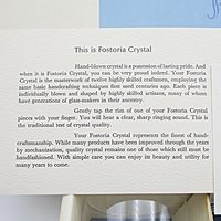 Ford Thunderbird, 1963, Barware, Fostoria, Set of 8, Tumblers, Gift from Dealership for Purchase, All Original Inserts and Packaging