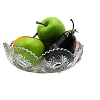Heisey Fruit or Compote Bowl, 9 Inch Diameter, Ornate Starburst Design, Serving Bowl, Wonderful Condition