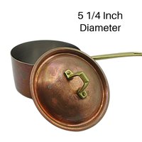 Copper Sauce Pan Paul Revere, Limited Addition, with Lid, No Dents, 5 1/4 Inch Diameter, Solid and Heavy