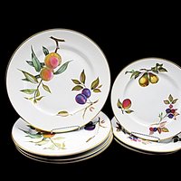 Royal Worcester Evesham Gold Plates, Your Choice, Dinner or Salad Plates, Gold Rims, Beautiful Condition