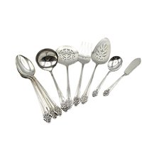 Rogers Plantation Flatware 60pc Set, Silver Plate, Includes 9pc Serving Set, Dinner Knives, Dinner and Salad Forks, Extra Teaspoons