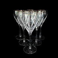 Lenox Firelight Gold Set of 6, Wine Glasses, Replacement Stemware, Excellent Condition, Wedding Gift