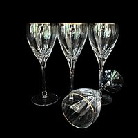 Lenox Firelight Gold Set of 4, Wine Glasses, Replacement Stemware, Excellent Condition, Wedding Gift