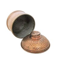 Hammered Copper Humidor Tobacco Jar, Snug Lid, Gift for Pipe Smoker, Tobacco Stash Box