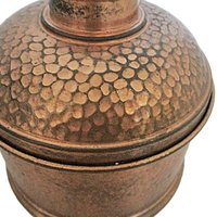 Hammered Copper Humidor Tobacco Jar, Snug Lid, Gift for Pipe Smoker, Tobacco Stash Box