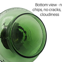 Oil Hurricane Lamp Base Green Glass, Dorset Thomaston, CT P&A Oil Lamp Base, Vivid Green, Hardware Functions Perfectly, Made in USA