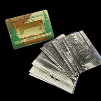 Miniature Photograph Packets for Mailing, Souvenir Travel Mini Photos, New Hamphire, Parliament, Carlsbad Caverns, Black Hills SD, 1930s