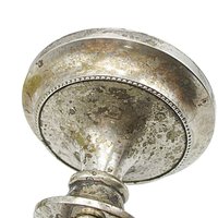 Silver Plate Epergne French Country, Tarnished and Distressed, Flower Holder, Elegant Shabby Decor