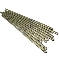Stainless Steel Chopsticks Stirrers Long Spoons, 18/10 Kum Ling, Golden Floral Pattern, Set of 10 Chopsticks, 5 Spoons