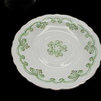 Johnson Bros Rolland Butter Pat and Cup and Saucer Set,  Green Pattern, Green Irish Look, Other Piece Types Available, Made in England